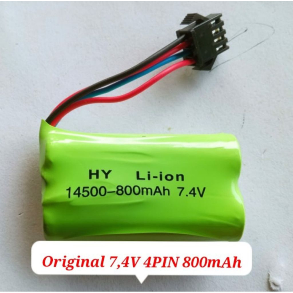 BATERAI MOBIL RC LI-ON 14500 7.4V 800MAH  ORIGINAL