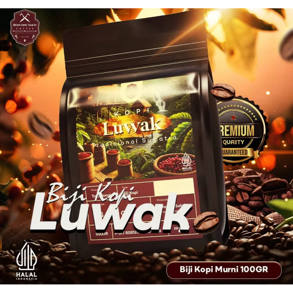 

Biji Kopi Luwak Liar Gayo Aceh Premium 100% Aroma Tropis 100gr