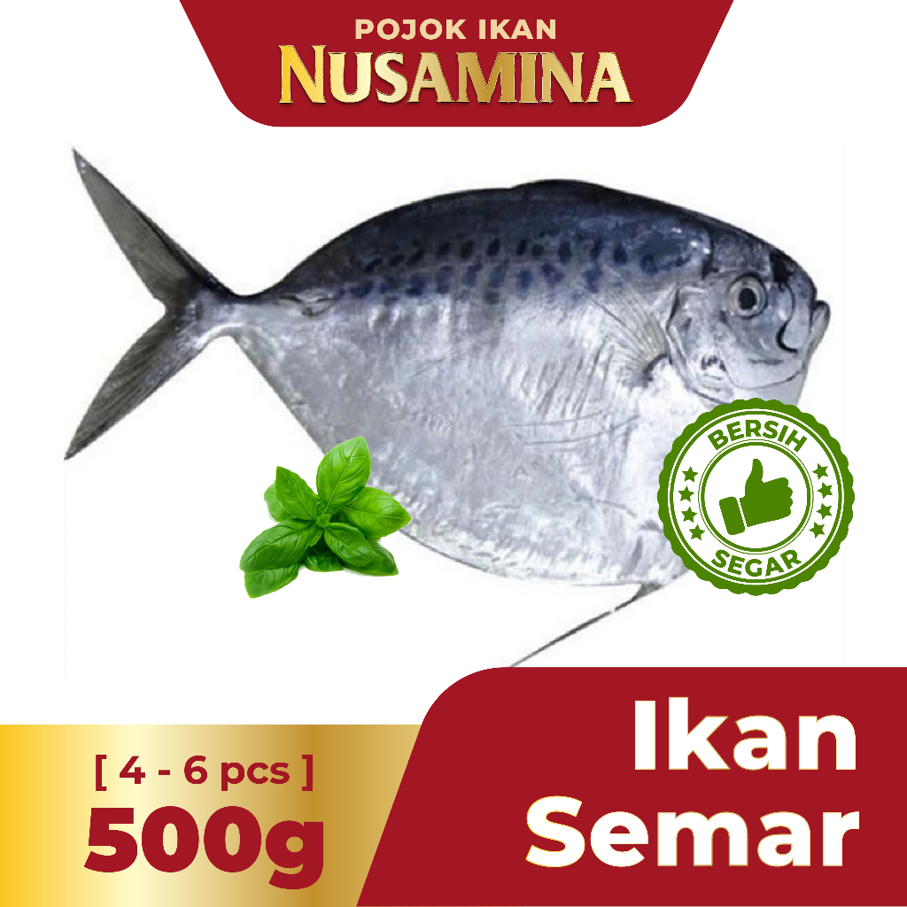 

Nusamina Ikan Semar Bersih Segar Frozen [4-6 pcs] / 500gram