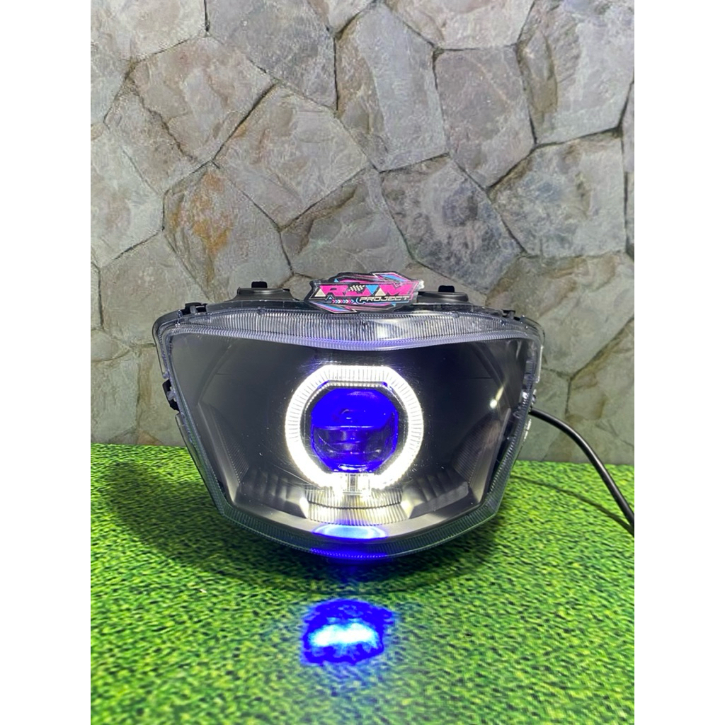LAMPU DEPAN MIO J MIO GT FULLSET BILED MATRIX X1 SUPER TERANG