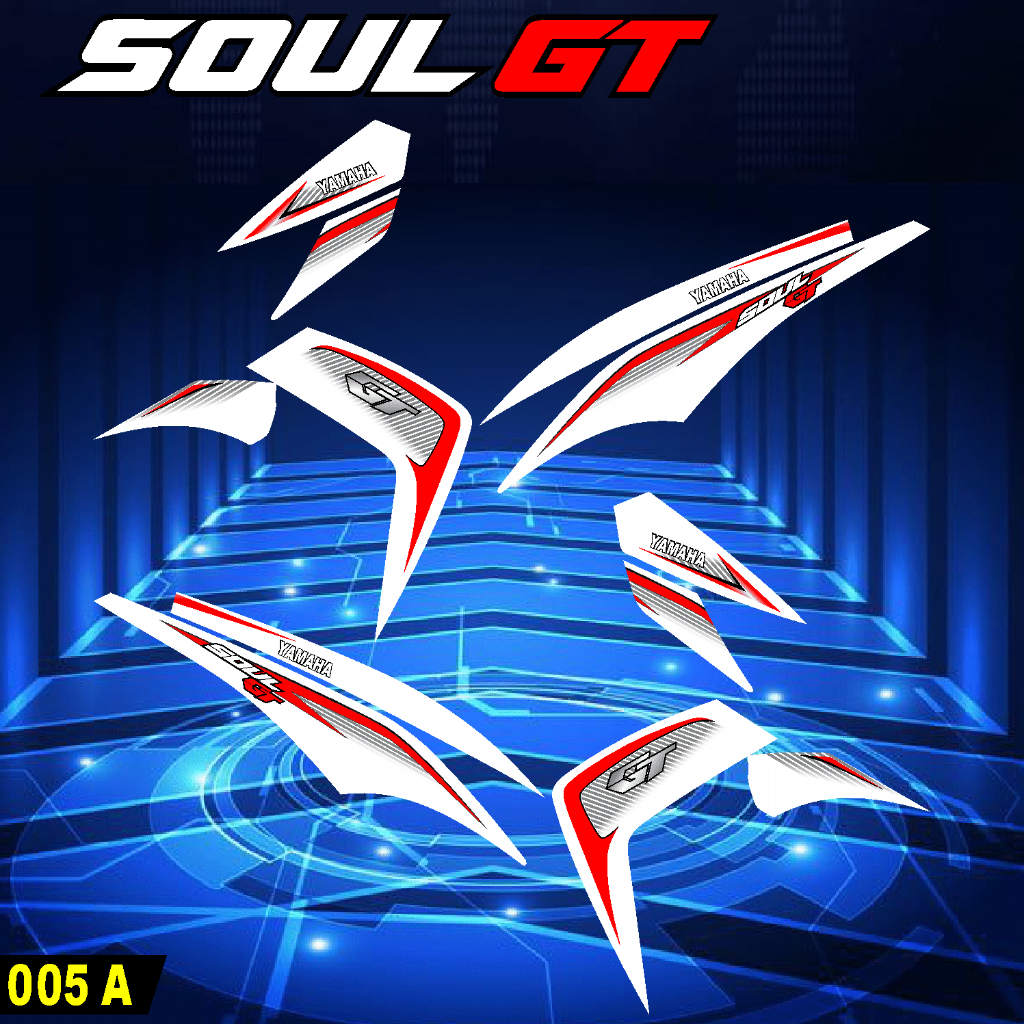 STRIPING VARIASI BODY MOTOR MIO SOUL GT 155 | STICKER MIO SOUL GT 155