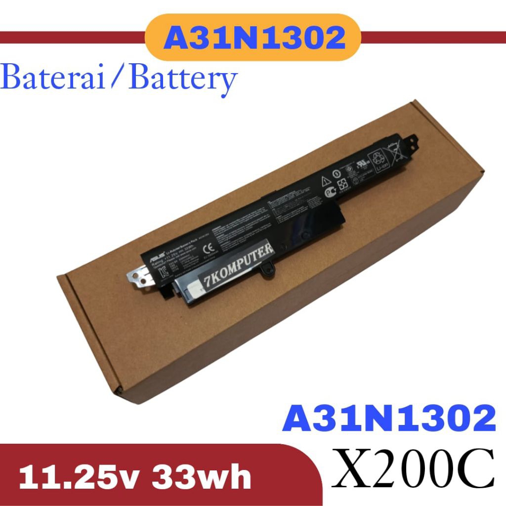Battery/Baterai Asus X200CA X200C X200M X200MA X200 Batre laptop Asus