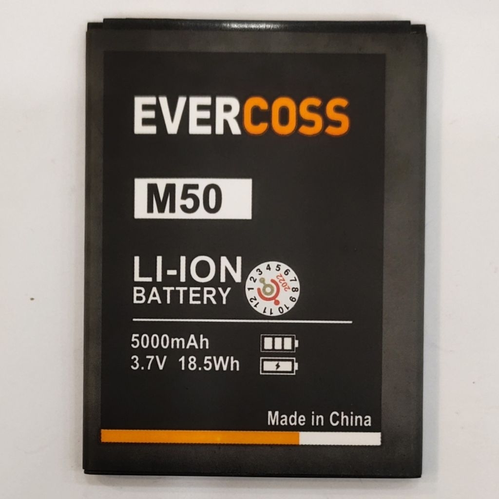 BATERAI EVERCOSS M50 / BATRE EVERCOSS M50 ORIGINAL DOUBLE IC PROTECTION