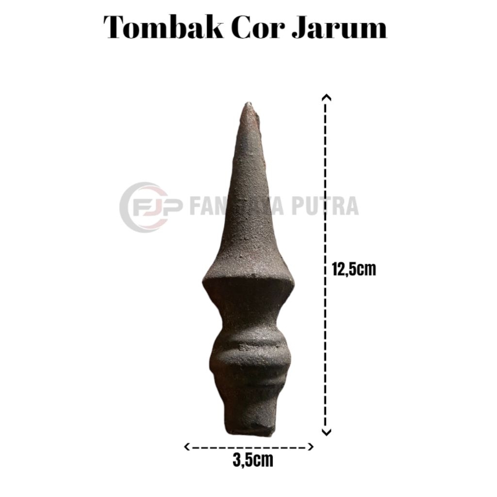 Ornamen Tombak Cor Besi Motif Jarum | Tombak Cor Besi Aksesories Pagar Besi Tralis Railling Tangga