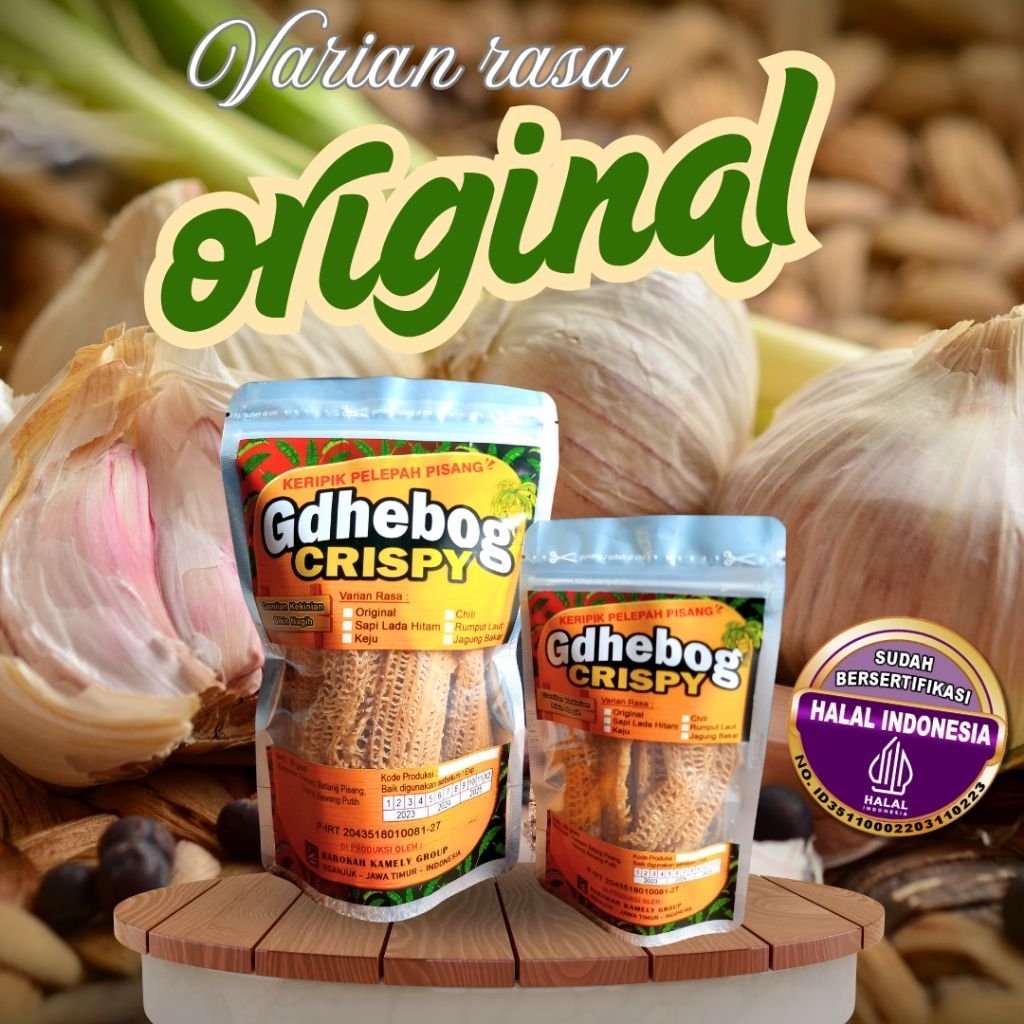 

Original - Keripik Pelepah Pisang / Debog / Gdhebog Crispy /camilan enak