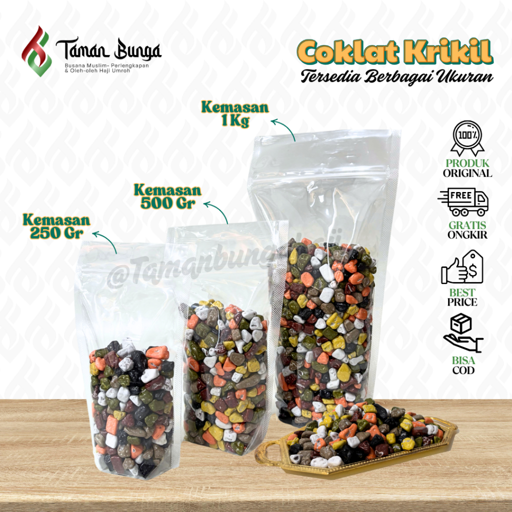 

COKLAT KRIKIL / COKLAT BATU ARAB / OLEH OLEH HAJI UMROH / 1KG