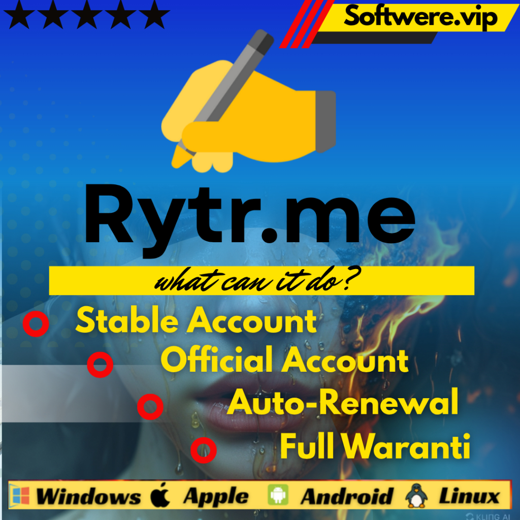 Rytr Premium*[MONTHLY]* Pembuat Konten Penulis AI Terbaik & Akses Premium Asisten Penulisan