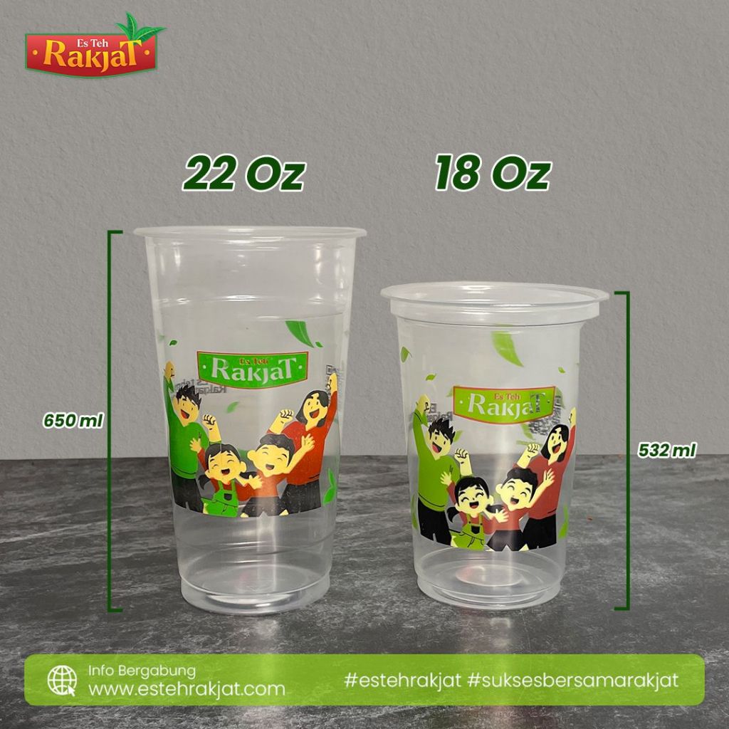CUP 18 OZ ES TEH RAKJAT