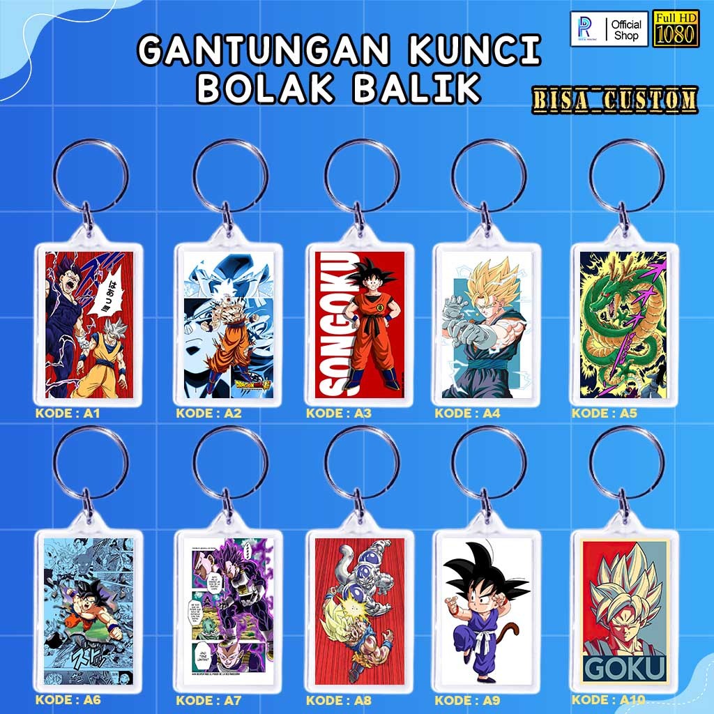 GANTUNGAN KUNCI AKRILIK SON GOKU / GANCI SON GOKU / GANTUNGAN KUNCI SON GOKU K16