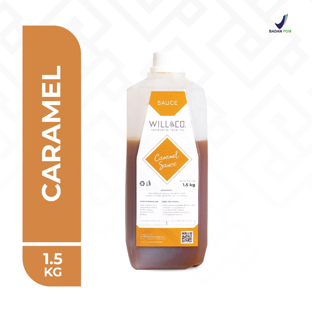 

Will&co Caramel Sauce - Saus Karamel Kental untuk Kopi & Dessert 1,5liter