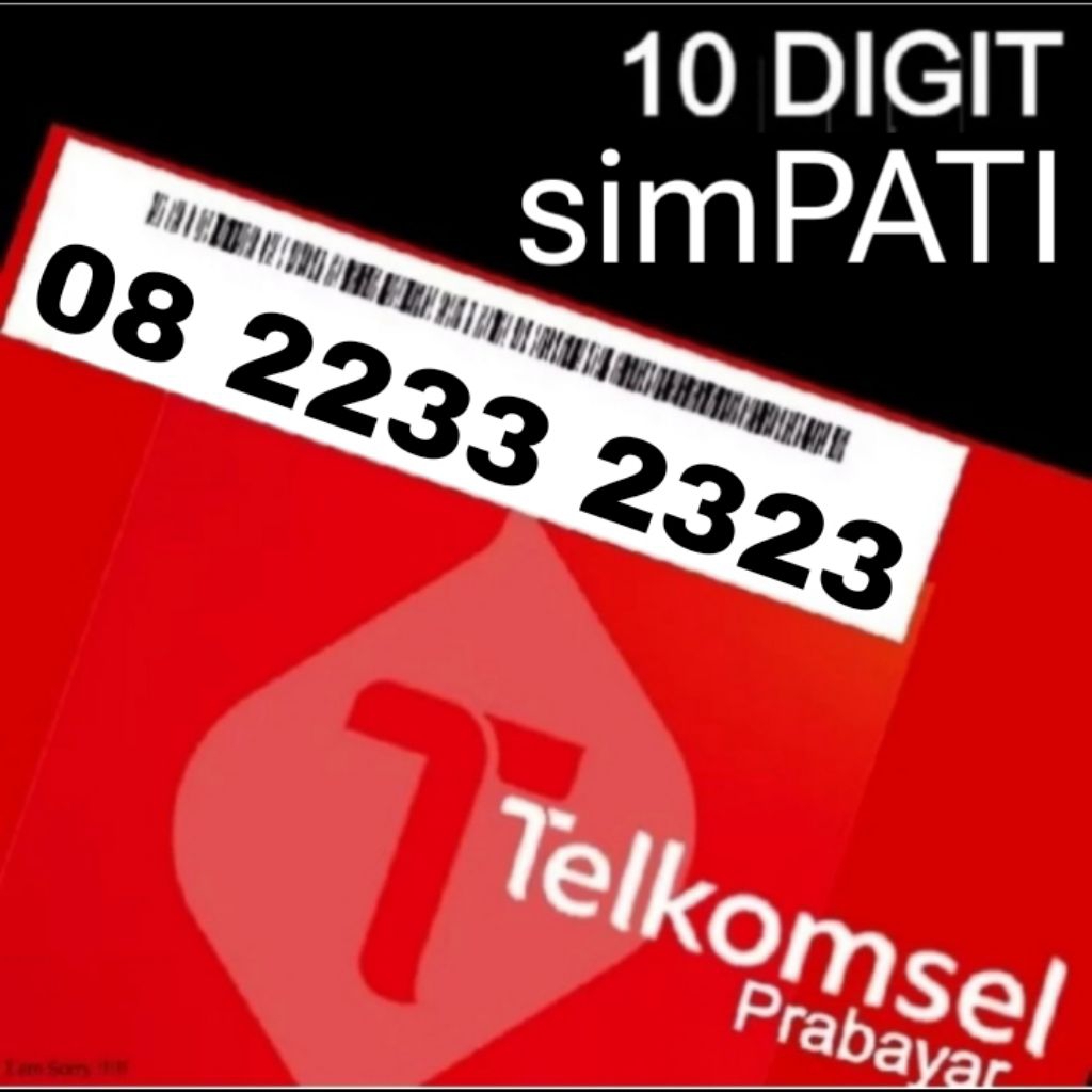 nomor cantik simpati telkomsel 10 digit 8 2233 2323