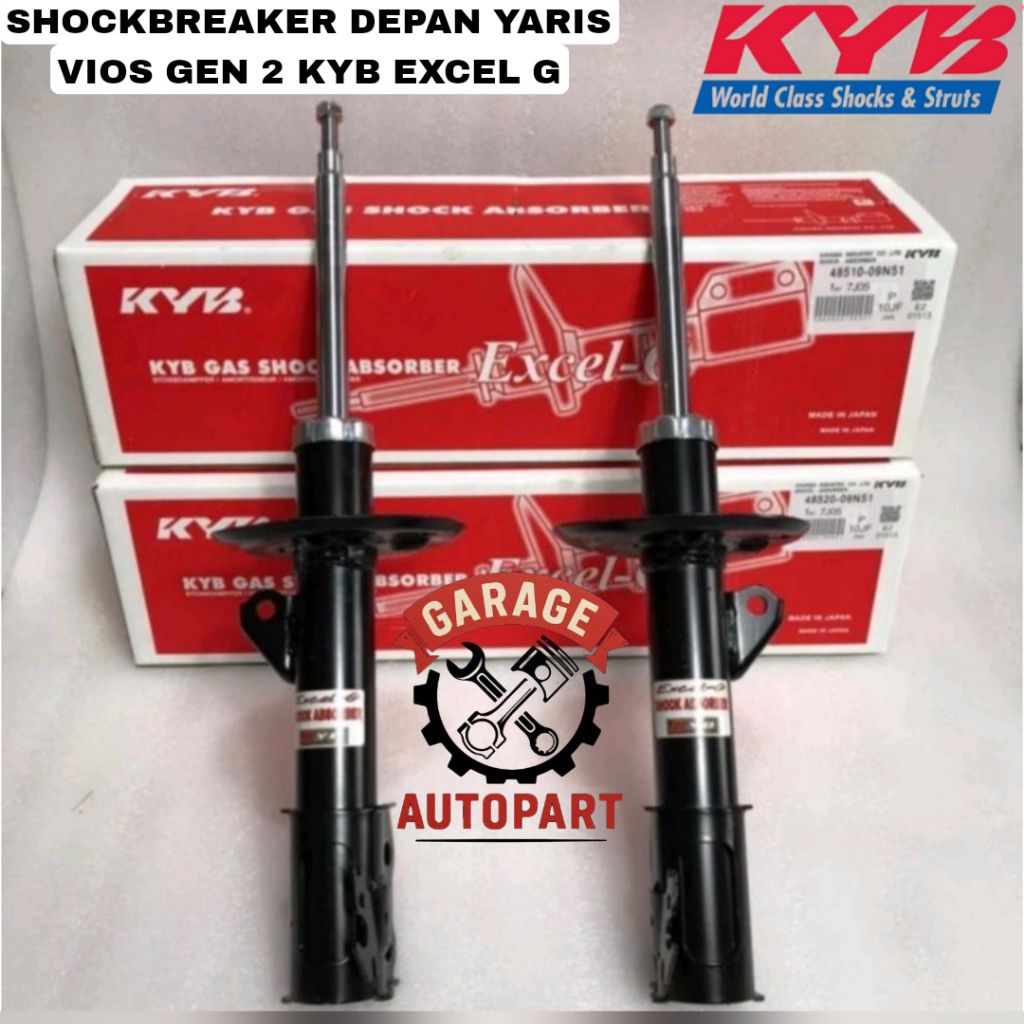 Shockbreaker Toyota Yaris Vios Gen 2 Kayaba Excel-G
