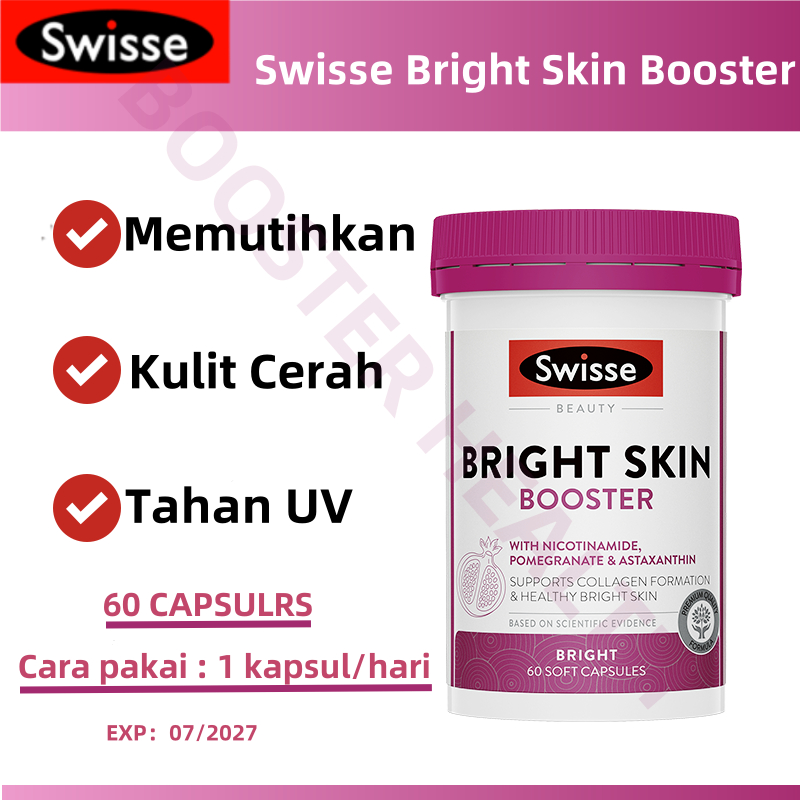 Swisse Bright Skin Booster 60 soft capsules Pemutih Astaxanthin