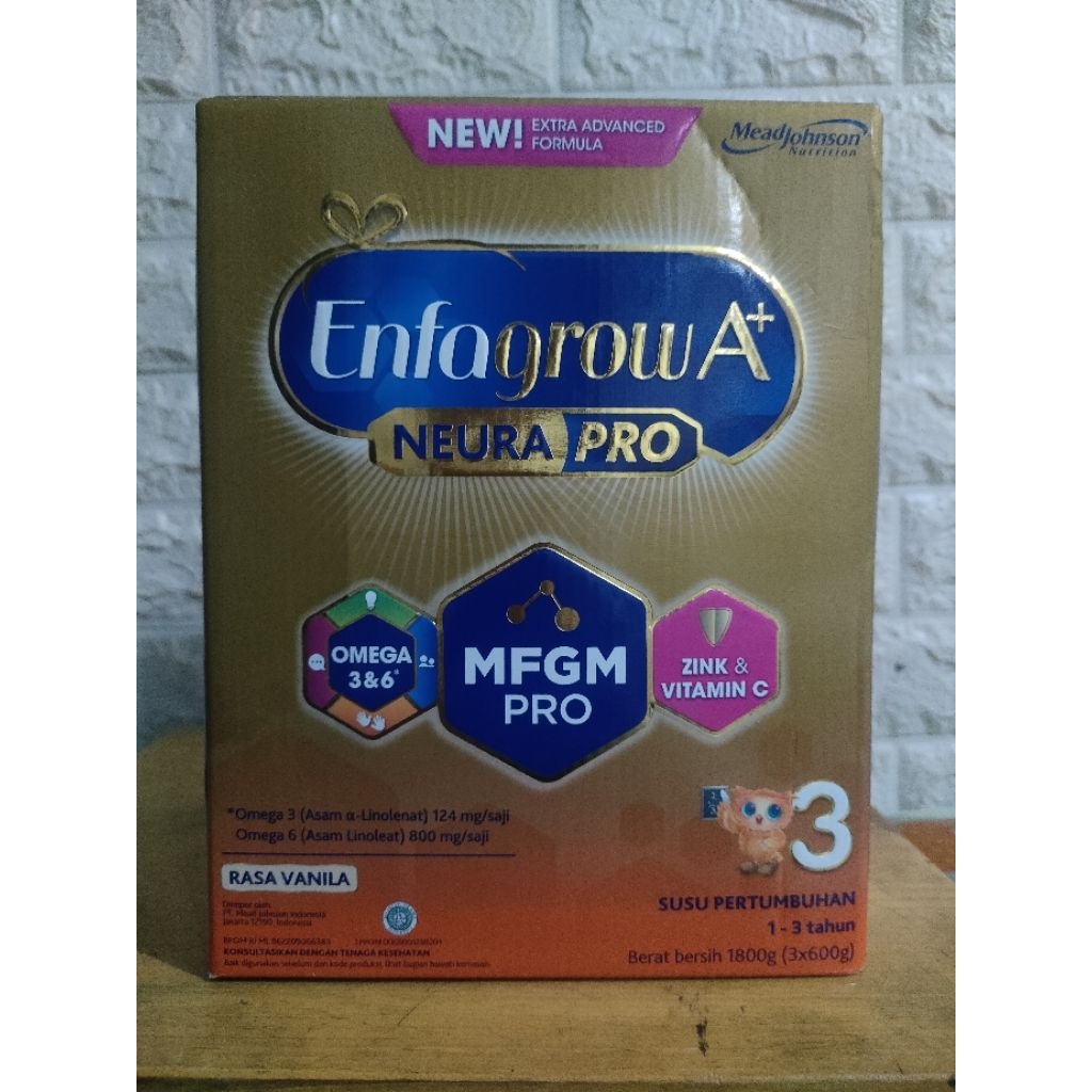 

Enfagrow A+ NEURA PRO 3 1800g (exp.2026) rasa vanila