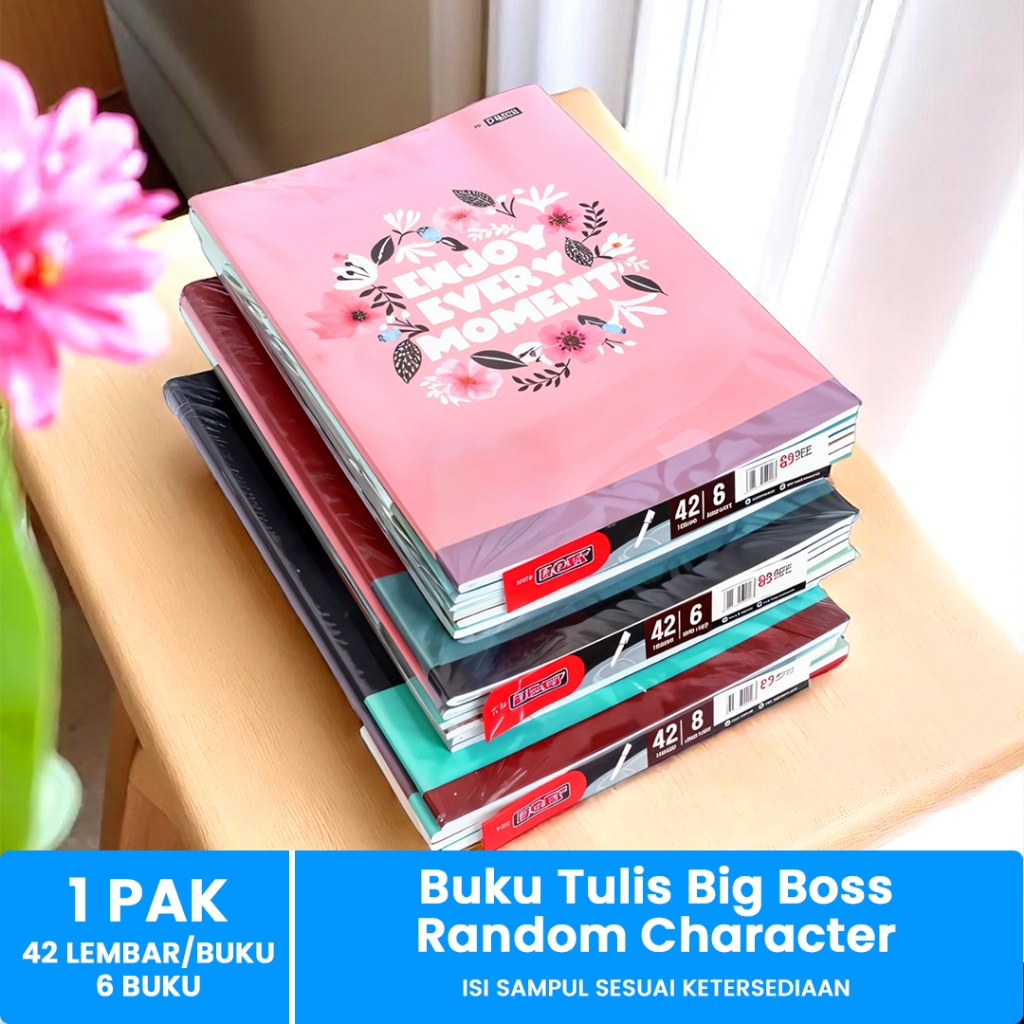 

Buku Tulis Big Boss / 42 Lembar Uk Kwarto / Buku Tulis Sekolah 1 Pack 6PCS