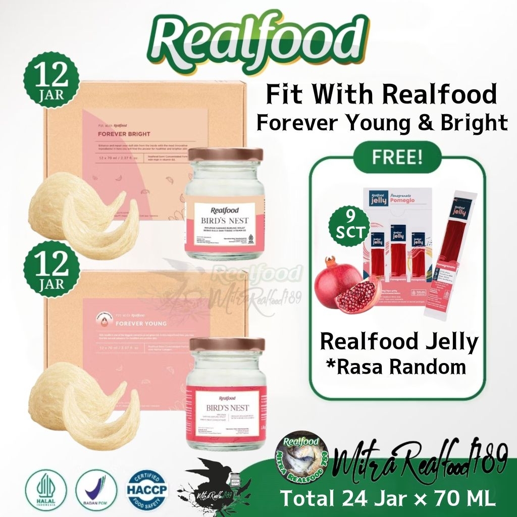 

Realfood Bundle Forever Bright + Forever Young 24 Jar ( Minuman Sarang Burung Walet )