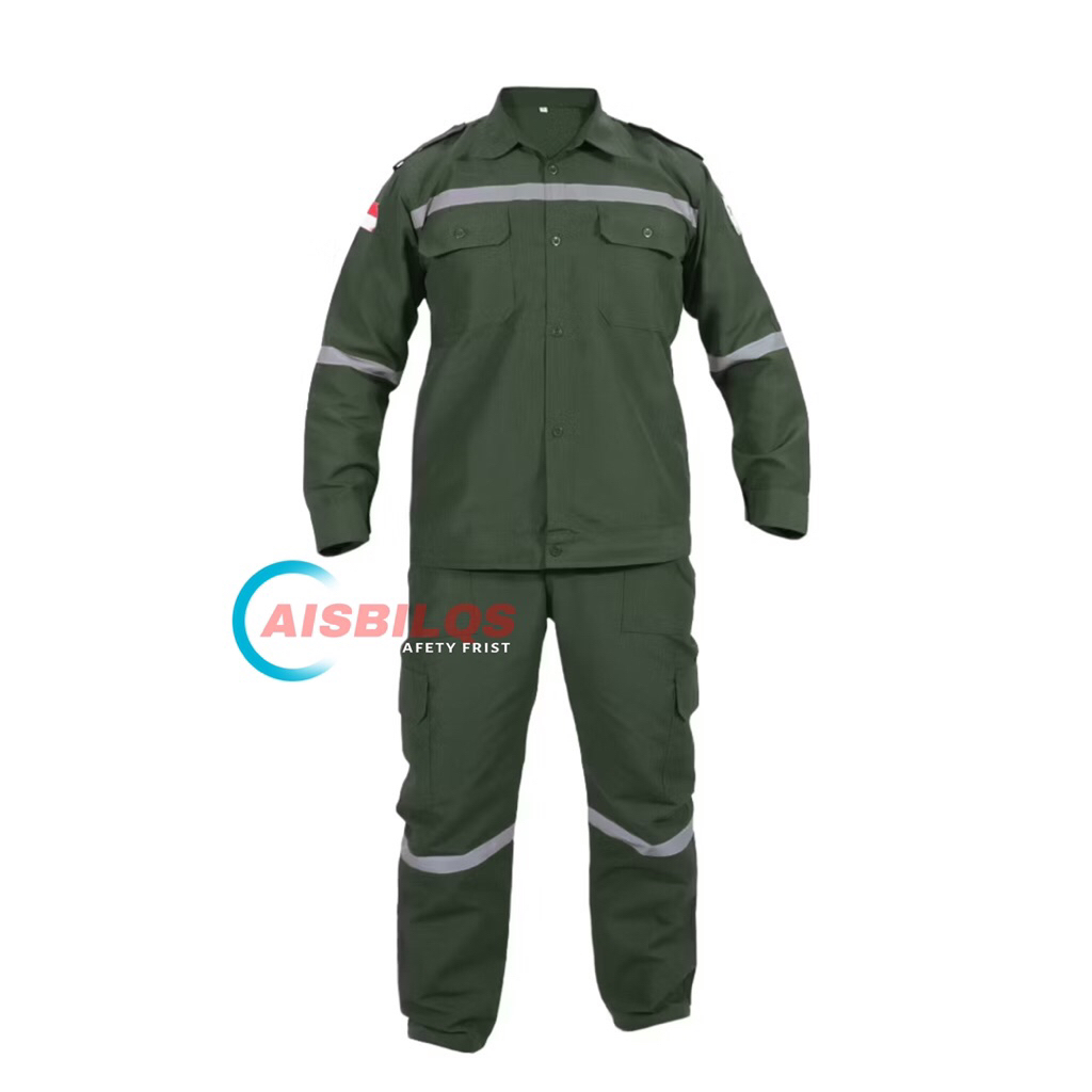 BEST SELLER BAJU SETELAN WEARPACK SAFETY SETELAN KATELPAK BAJU DAN CELANA SERAGAM KERJA PROYEK