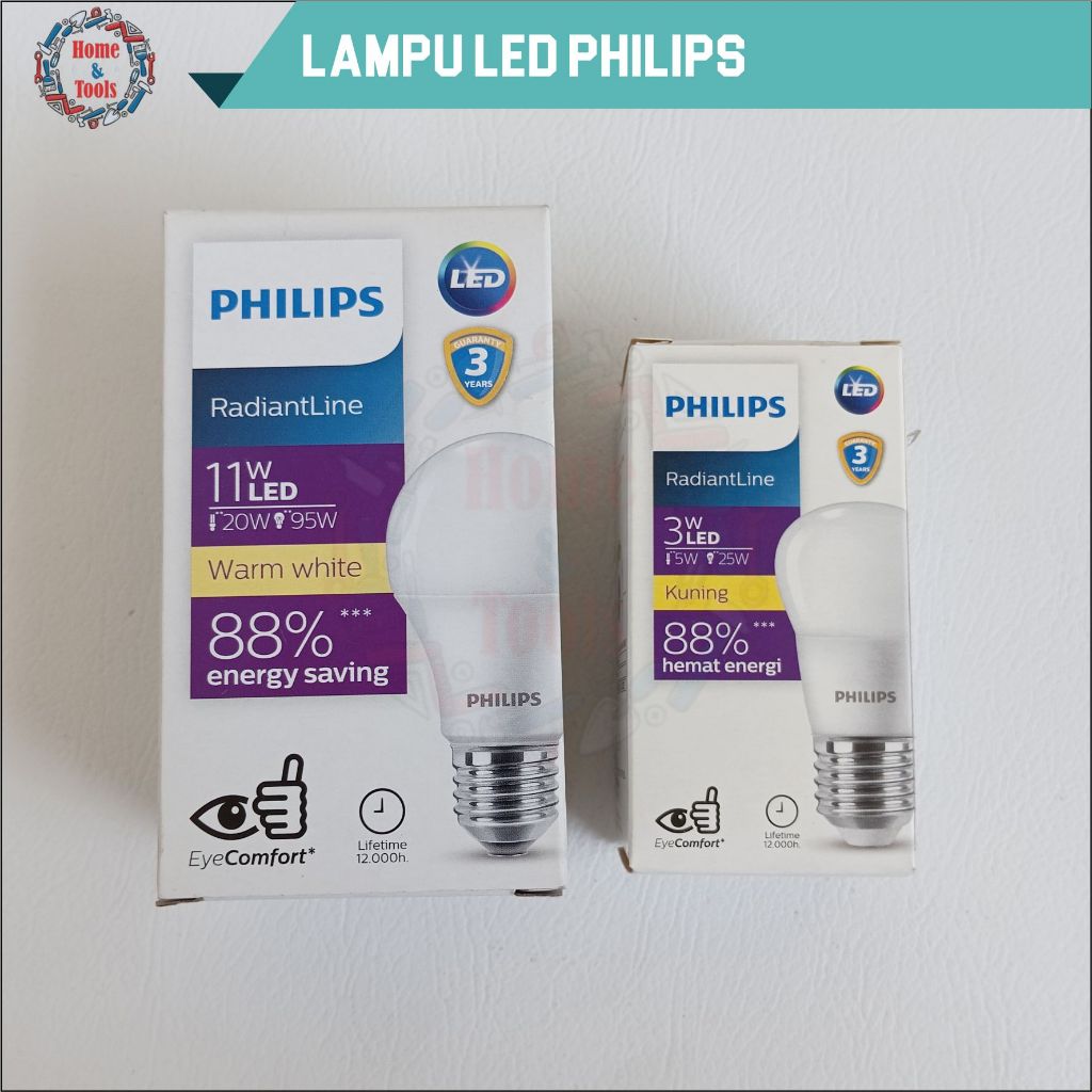 LAMPU LED PHILIPS 3W KUNING/LAMPU LED PHILIPS 5W KUNING/LAMPU LED PHILIPS 11W KUNING/BOHLAM LED PHIL