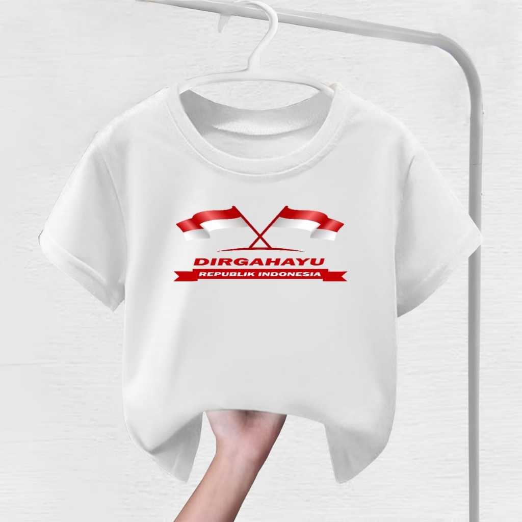 Kaos Anak 17 Agustus / Kaos Anak Dirgahayu / Pakaian 17 Agustus / Baju 17 Agustus