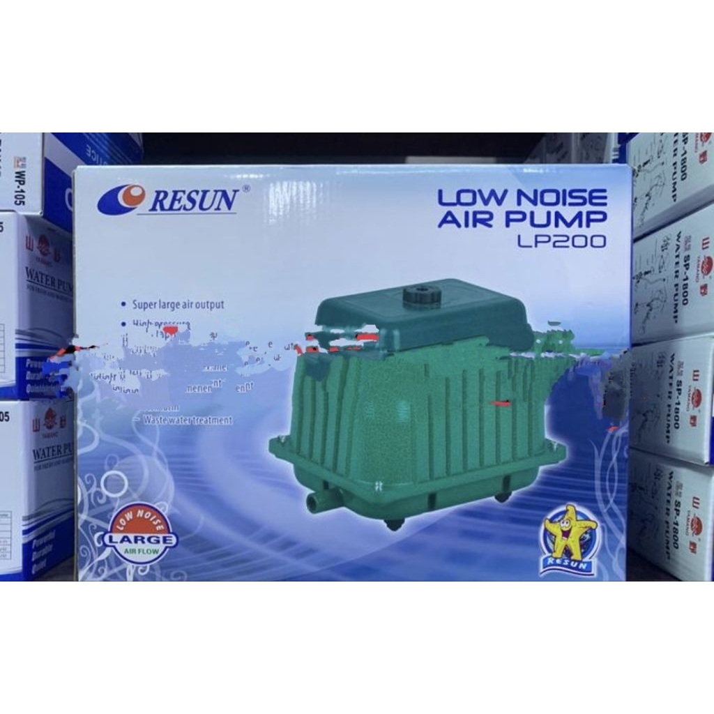 RESUN LP 200 LP200 LP-200 Air Pump Pompa Udara Airator Aerator
