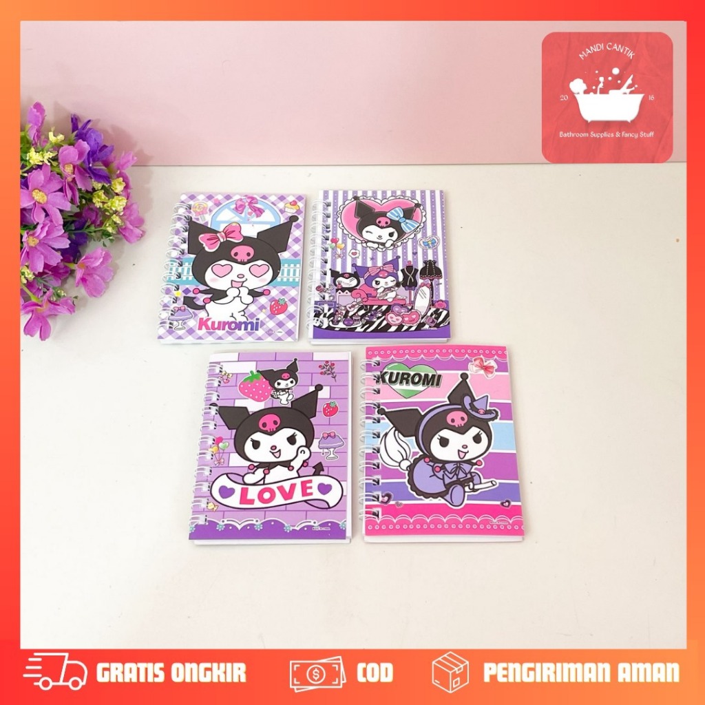 

BUKU BINDER SPIRAL A7 KUROMI 1 RENCENG ISI 4 PCS BK-1947 PAKET NOTEBOOK BUKU TULIS DIARY SPIRAL MURAH PAKET LUCU IMUT