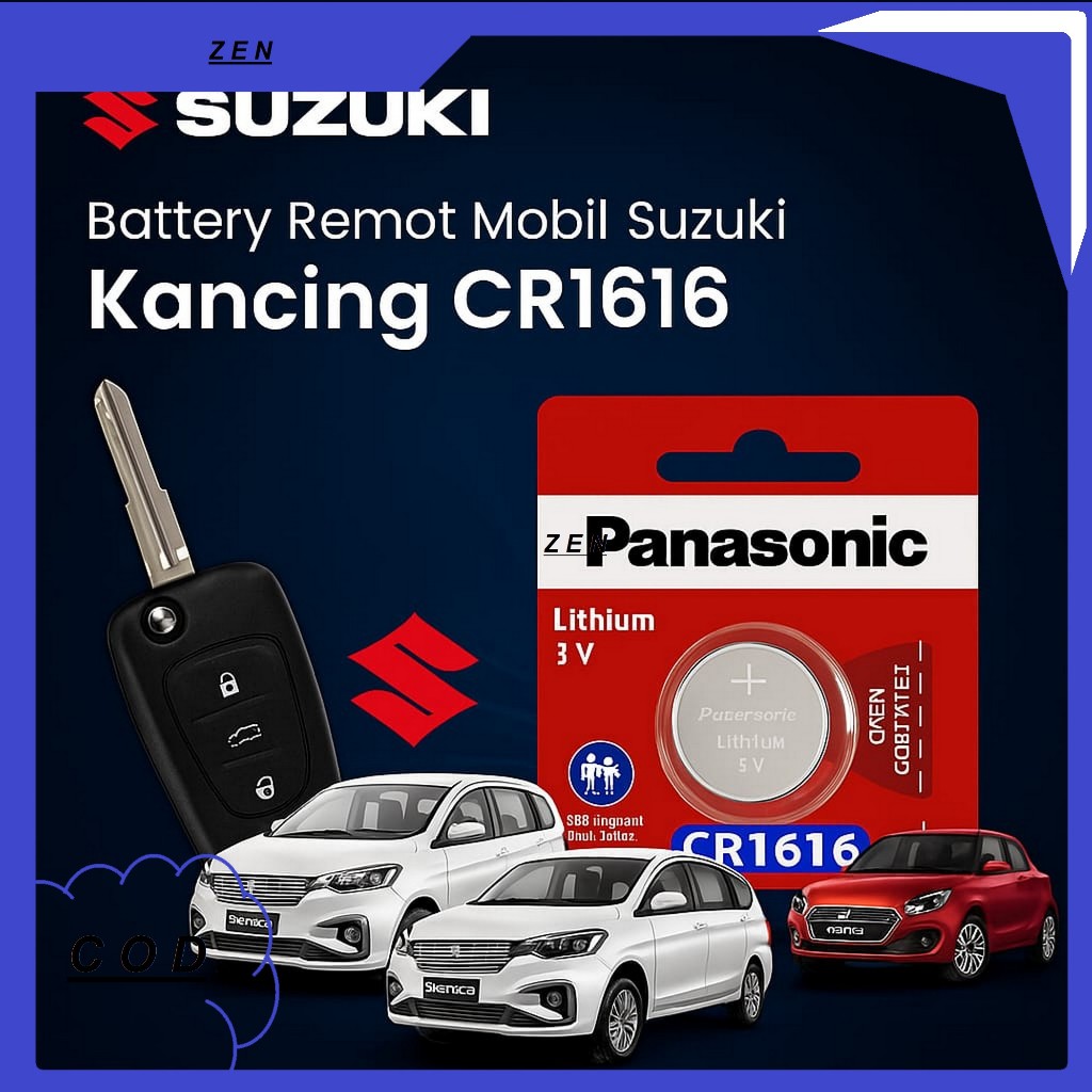 BATERAI REMOTE ALARM KUNCI MOBIL SUZUKI ERTIGA ORIGINAL KEYLESS