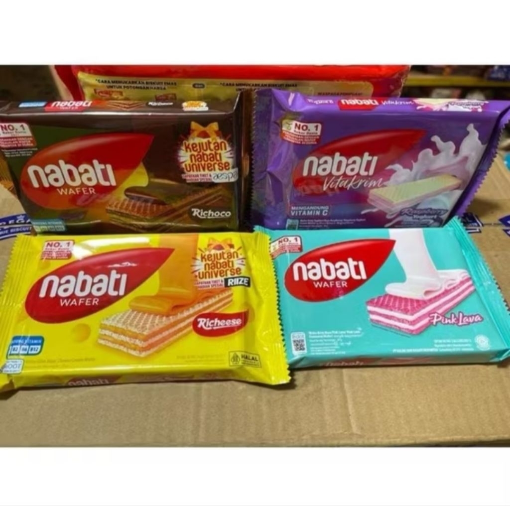 

1 dus nabati wafer eceran 2000 an isi 80 pcs