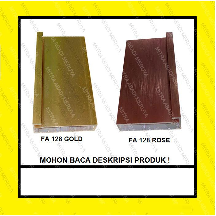 Profil Frame Handle Alumunium Aluminium HUBEN FA 128 FA128 FA-128 - FA-128