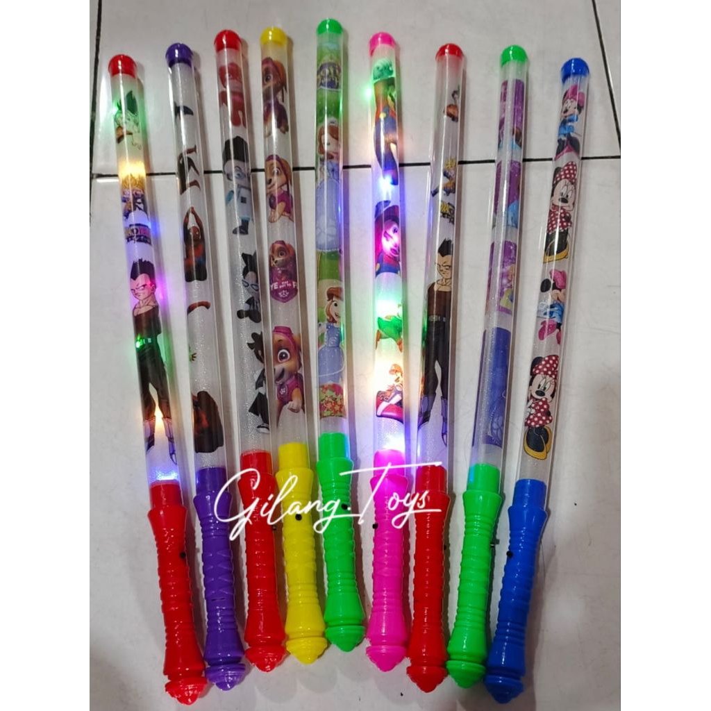 STIK LAMPU NYALA - TONGKAT STIK PATROLI LED