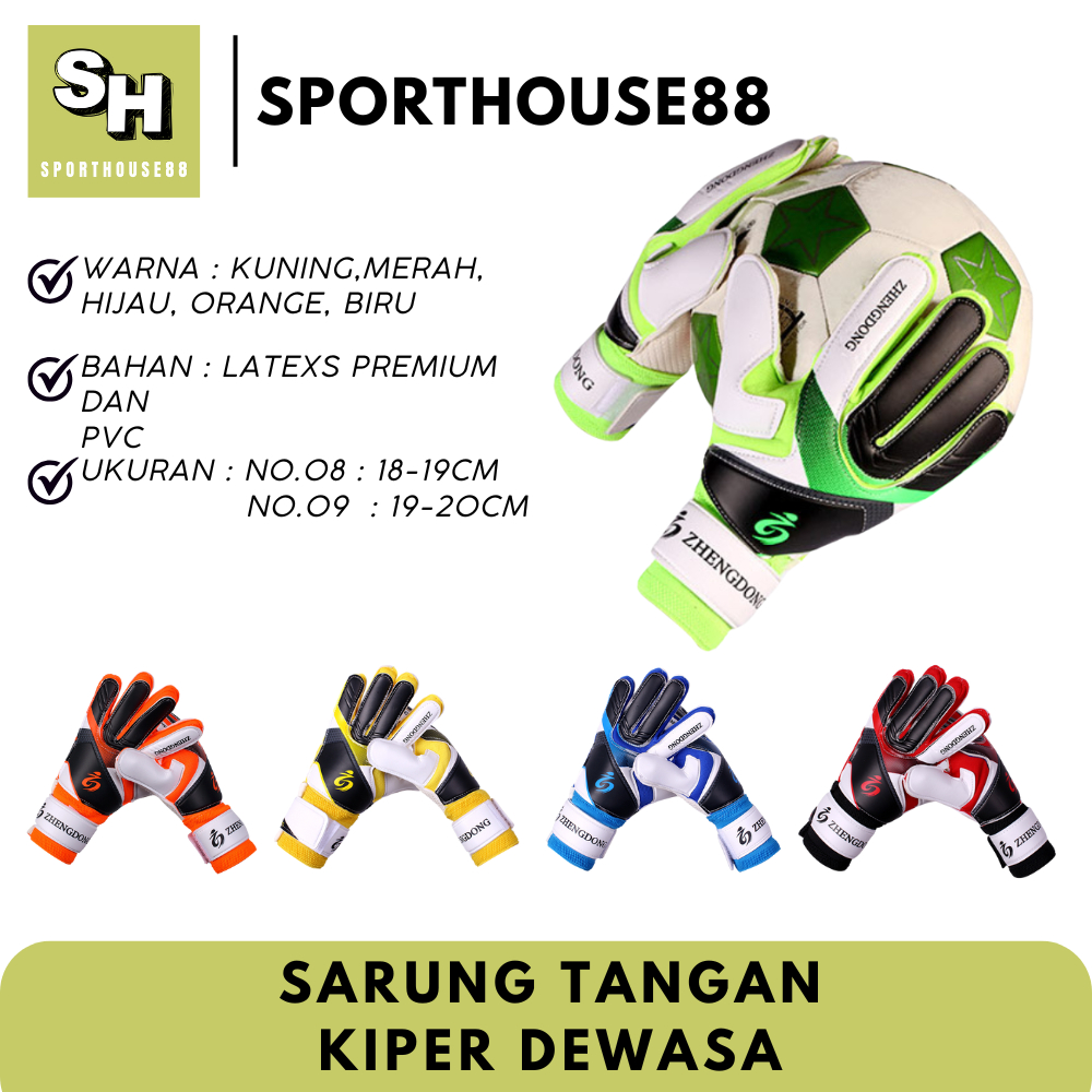 SH88 - Sarung Tangan Kiper Bola / GoalKeeper Glove / Sarung Tangan Kiper Glove Dewasa