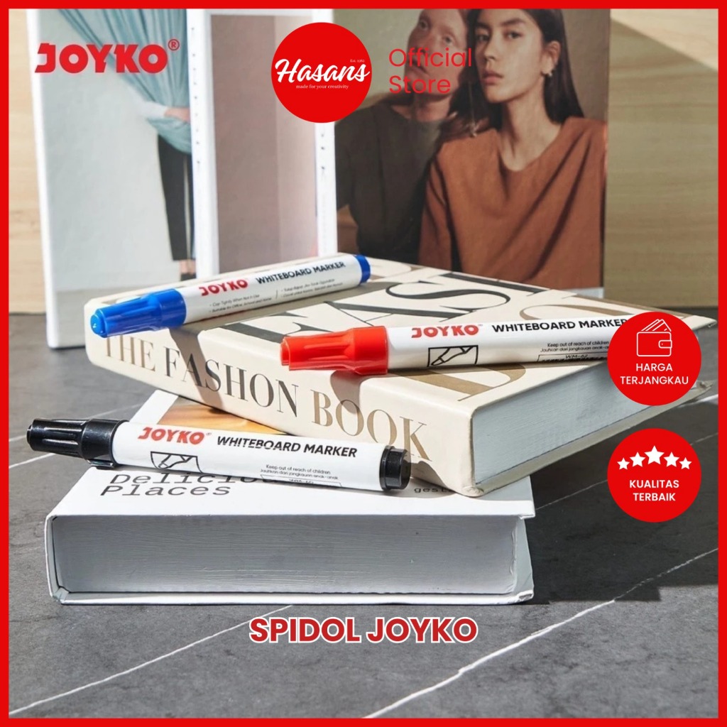 

[1 Pack] Spidol Papan Tulis / Spidol Joyko Isi Ulang / Spidol Permanen Joyko / Spidol Papan Tulis Tidak Permanen / Spidol Besar Isi Ulang / Joyko, Permanent Marker / Joyko, White Board Marker / Joyko, Permanent Marker (Refilable)