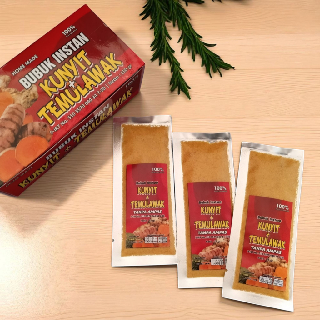 

Bubuk Minuman Instan Kunyit+Temulawak Sehat Alami Baik Untuk Kesehatan