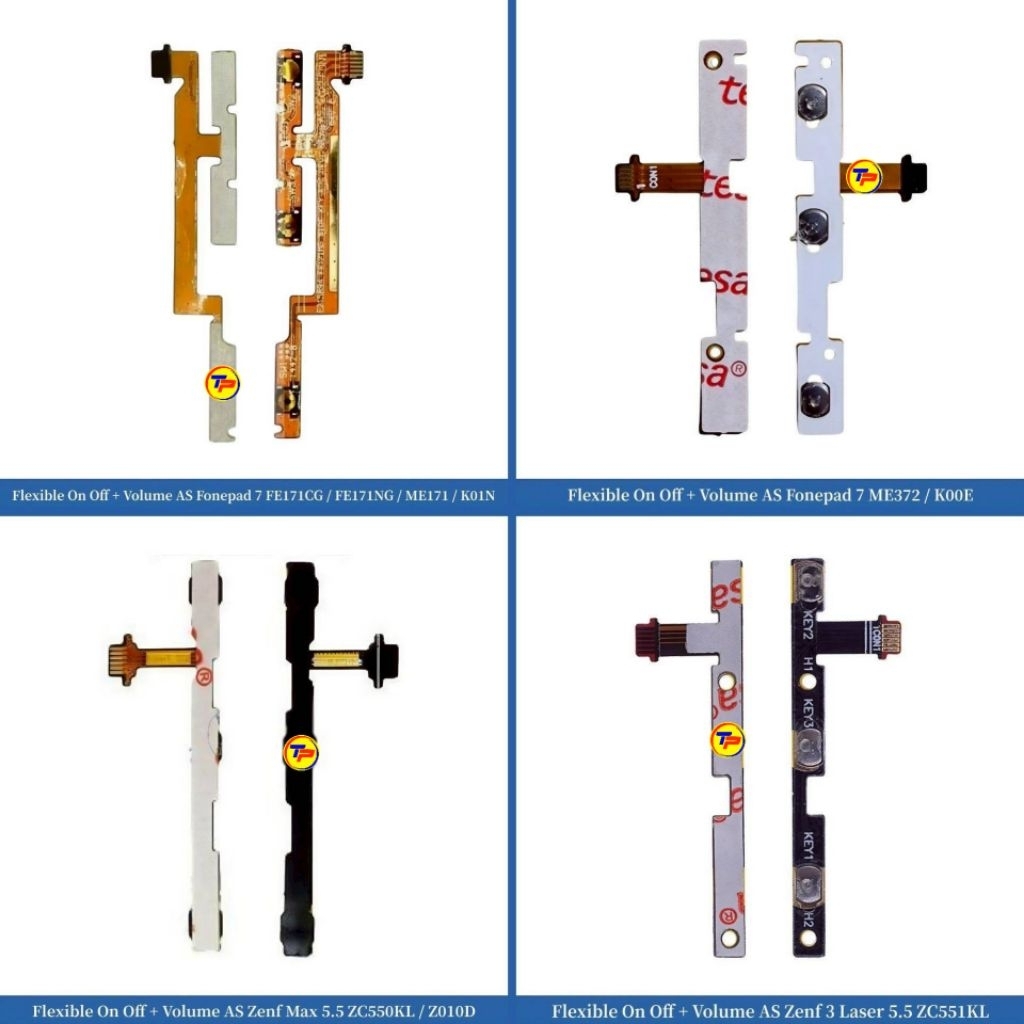 Flexible On Off + Volume AS Fonepad 7 FE171CG FE171NG ME171 K01N ME372 K00E Zenf 3 Laser 5.5 ZC551KL