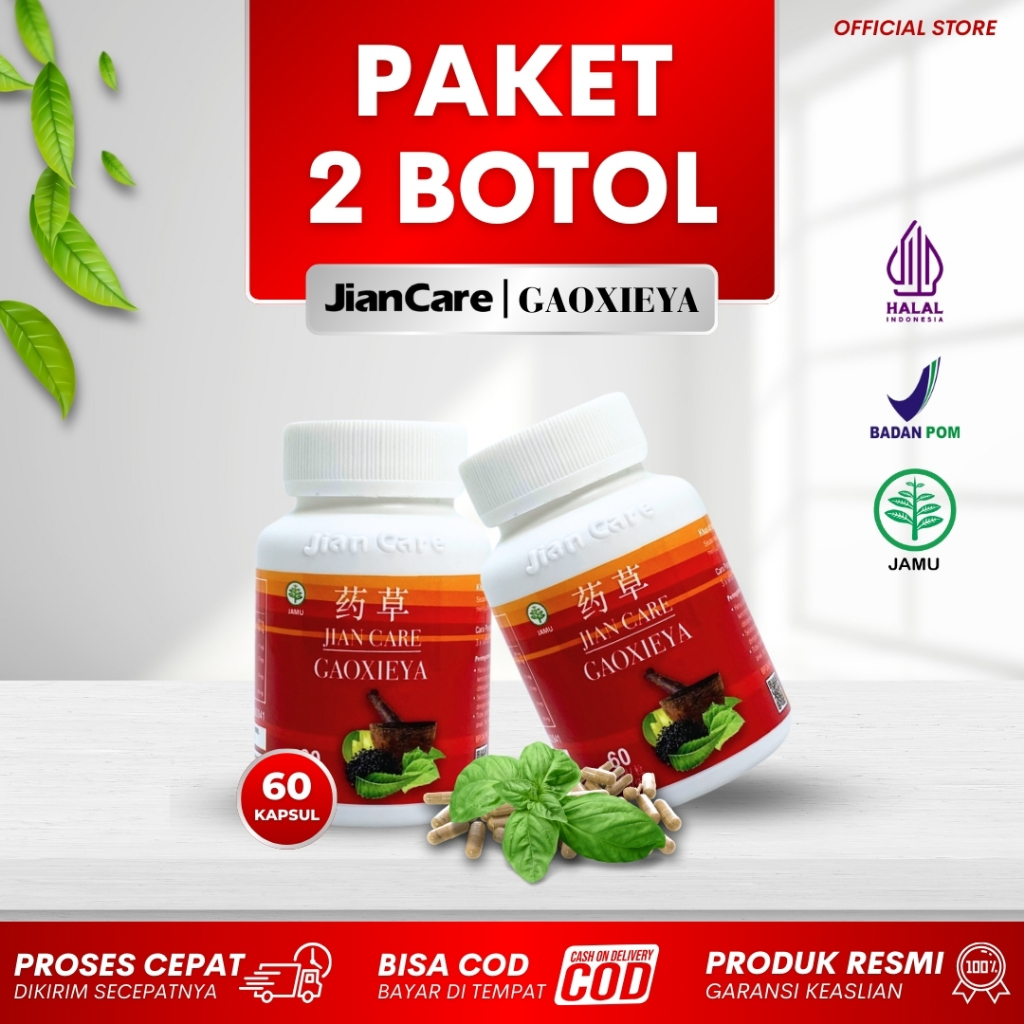 Obat Herbal Jiancare Gaoxieya - Paket 2 Botol