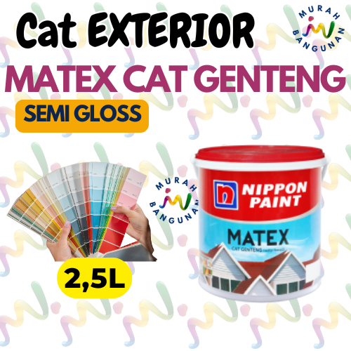 CAT GENTENG MATEX NIPPON PAINT BERBAGAI WARNA (2,5 LITER)