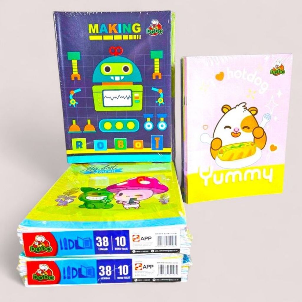 

Buku Tulis DODO 38 Lembar (1Pak isi 10 buku)