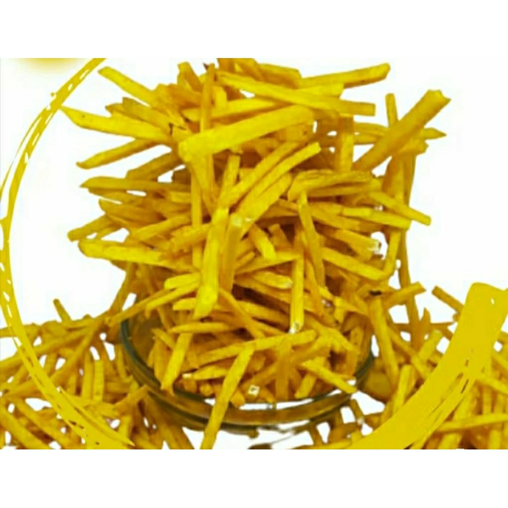 

Keripik Stik Talas Kuning 500 Gram gratis packing babblewarp snack viral Bandung