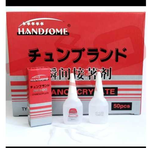 Lem Handsome HS 16 - lem korea merah - per kotak - lem handsome HS16