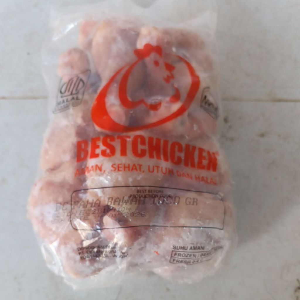 

Paha Ayam Beku (Paha Bawah) 500 gram (0,5 Kg) "BESTCHICKEN" (PAHA BAWAH)