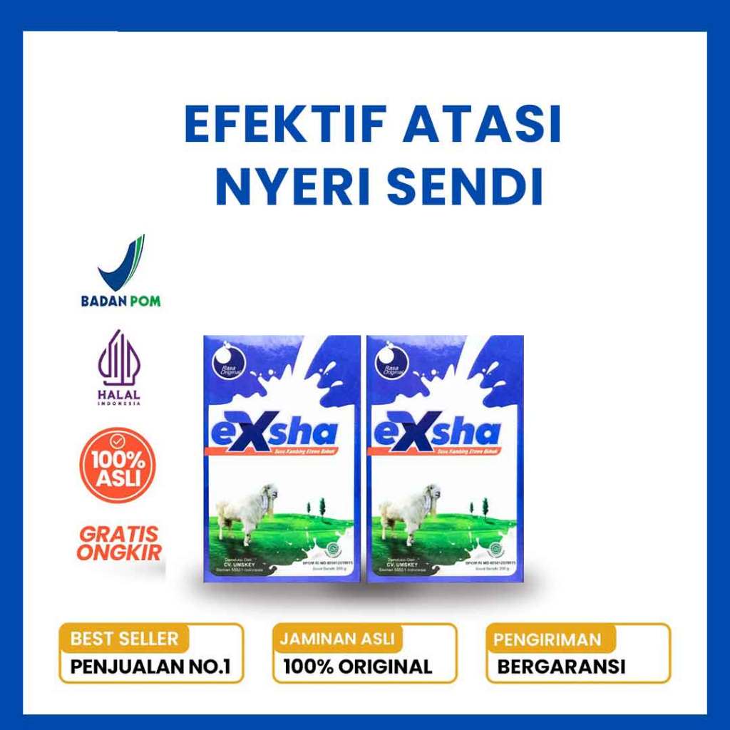 

Exsha Susu Kambing Efektif Atasi Nyeri Sendi 200-Grm