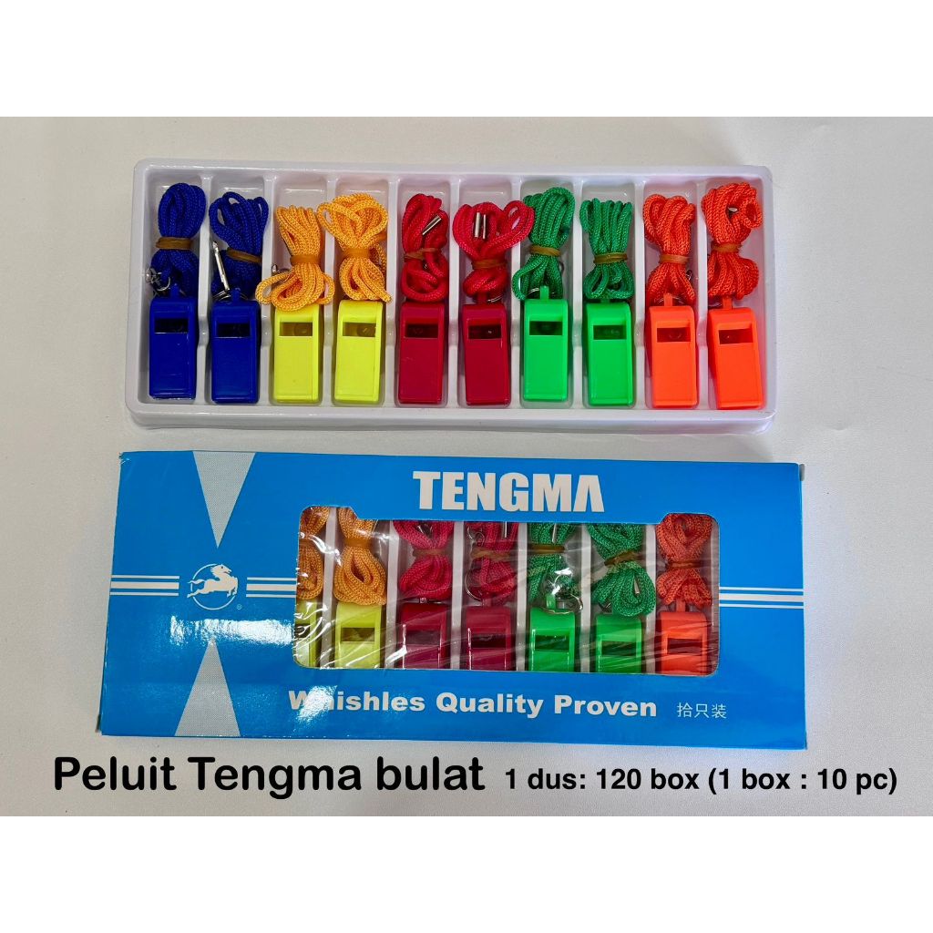 Pluit Tengma / Pluit Pramuka Isi 10 Free Tali - Pluit Wasit Murah