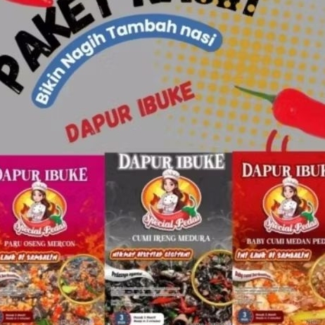 

bundle 2Lauk/ceker mercon/ceker tanpa tulang/sambal babycumi/cumi ireng/cumi tinta hitam/makanan siap saji/makanan instans/oseng mercon