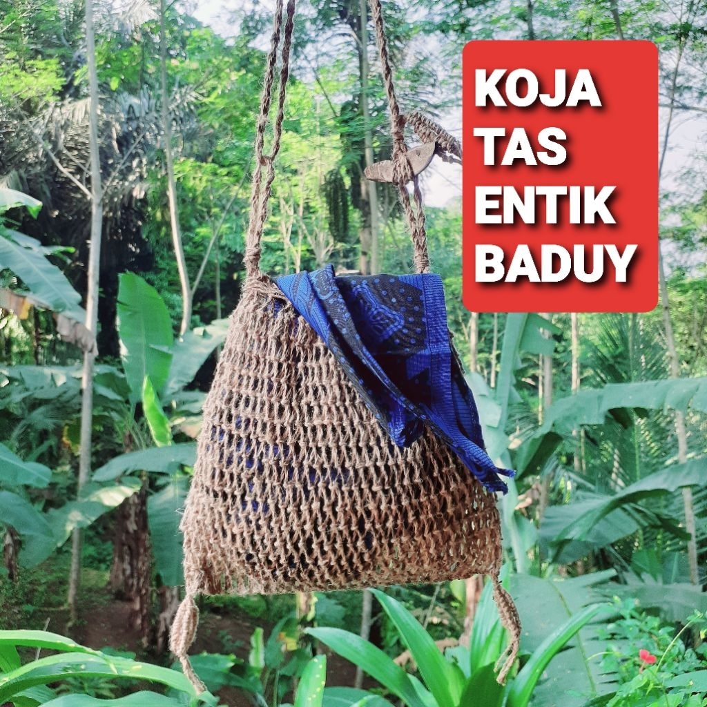 Tas Entik Koja Kecil muat hp. dompet Tas selempang Baduy
