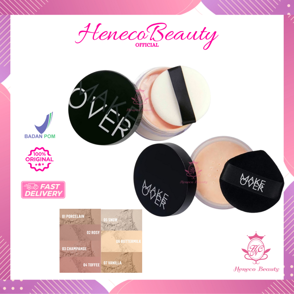 MAKE OVER Silky Smooth Translucent Powder 35gr - MakeOver Bedak Tabur/HenecoBeauty