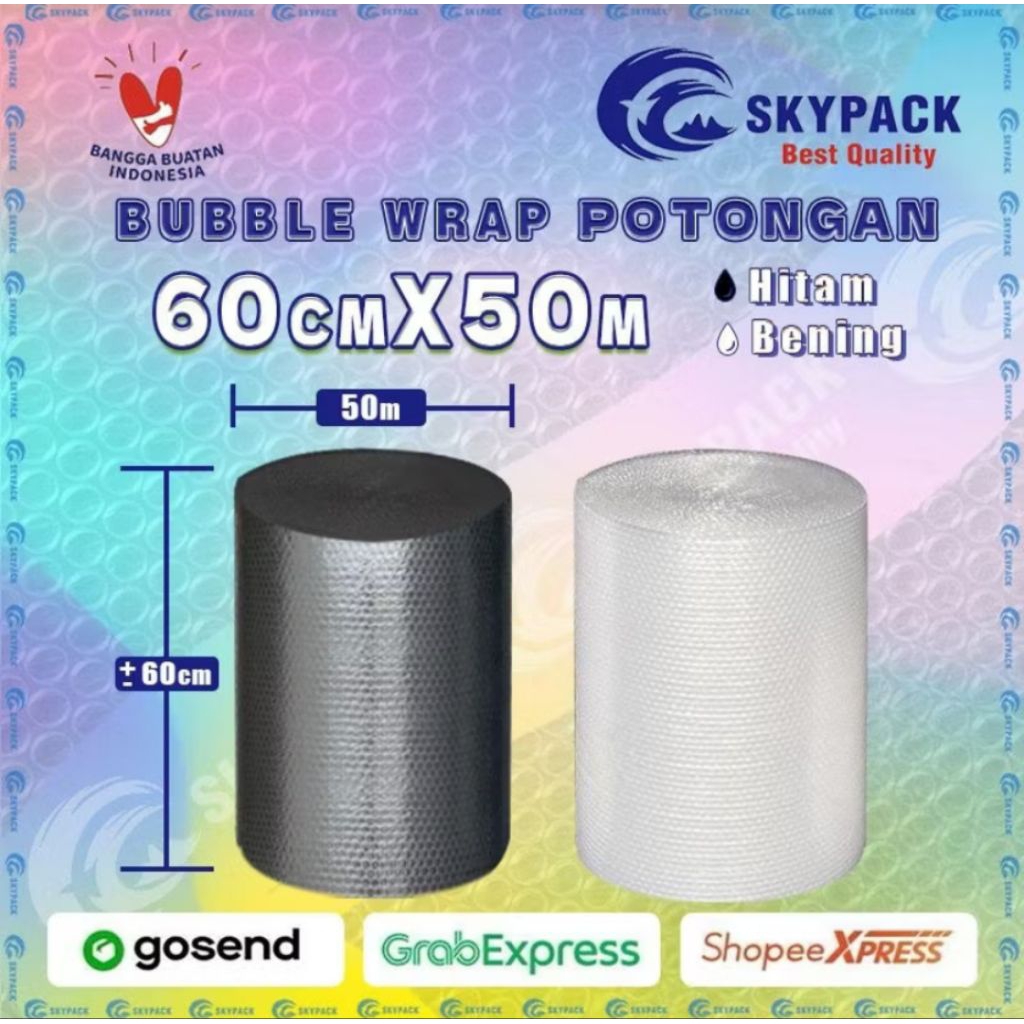 

Q (Q16) BUBBLE WARP KUALITAS TEBAL UKURAN 60 CM X 50 M