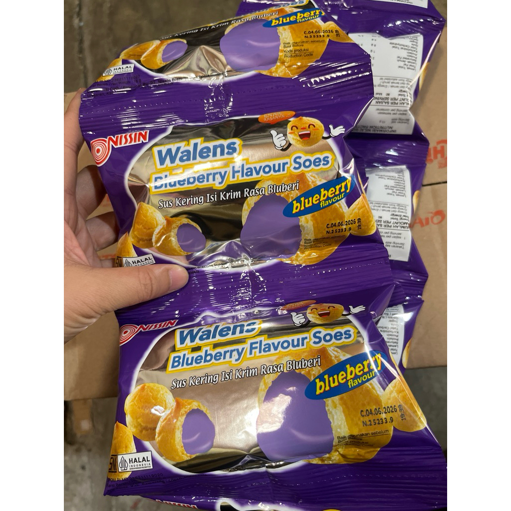 

Nissin Walens Soes Blueberry 16gr Perpak Isi 10 Bungkus