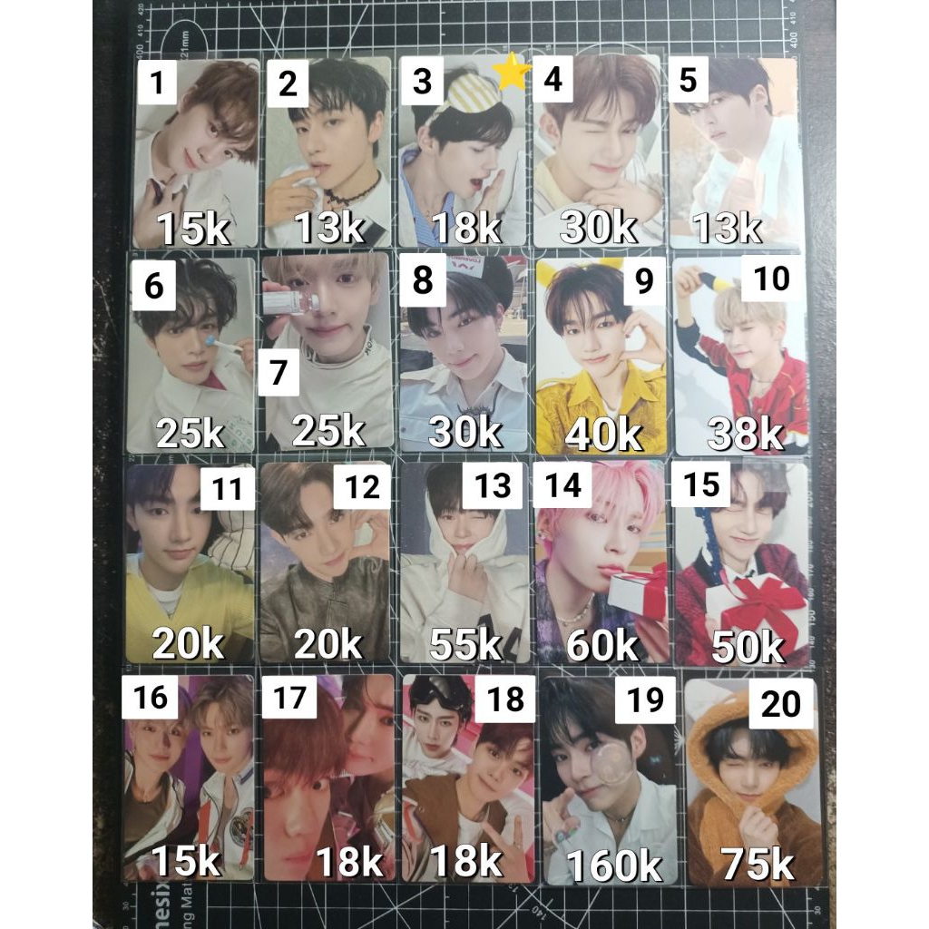 Photocard PC ZB1 ZEROBASEONE Hanbin Hao Gyuvin Matthew Jiwoong Yujin Taerae Unit Era YITS Melpo YHMA
