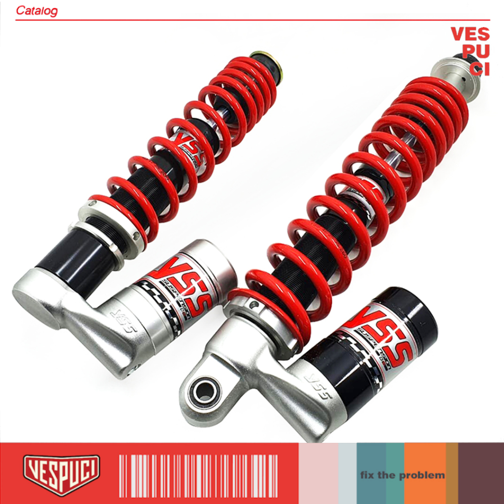 Shockbreaker Depan YSS G Series Red Depan & Belakang Vespa Sprint iGet ABS Primavera iGet ABS