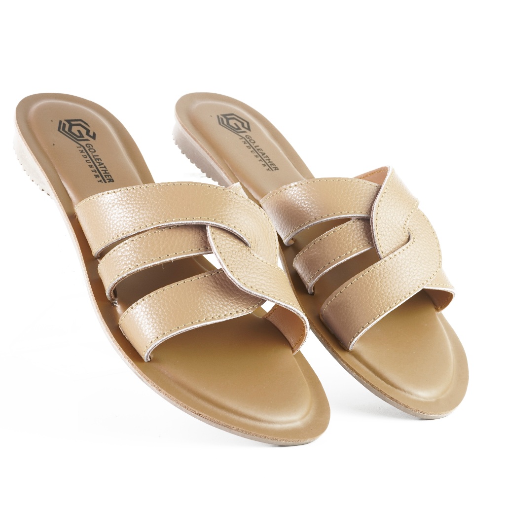 GOLEATHER l Sandal papirut wanita - Sandal kulit wanita handmade