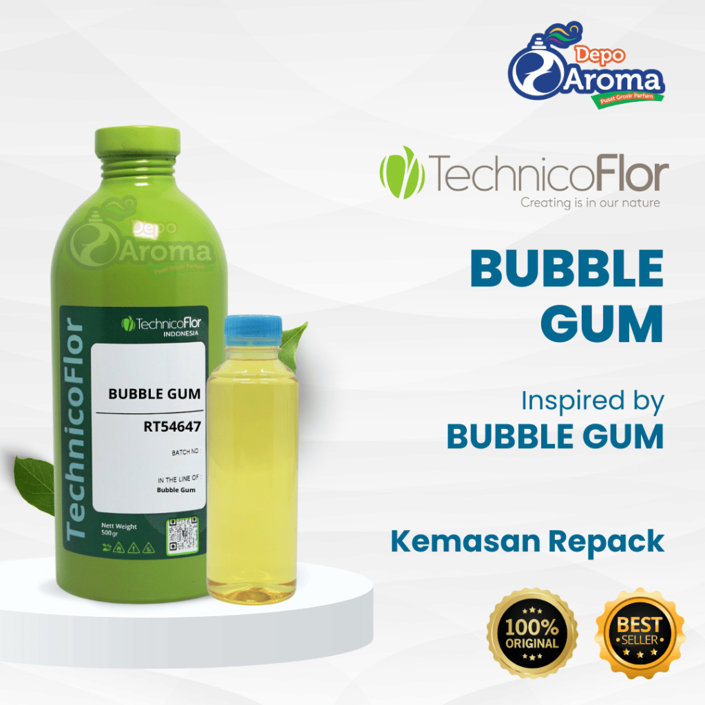 PARFUM BIBIT MURNI - BUBBLE GUM - REPACKING - TECHNICOFLOR